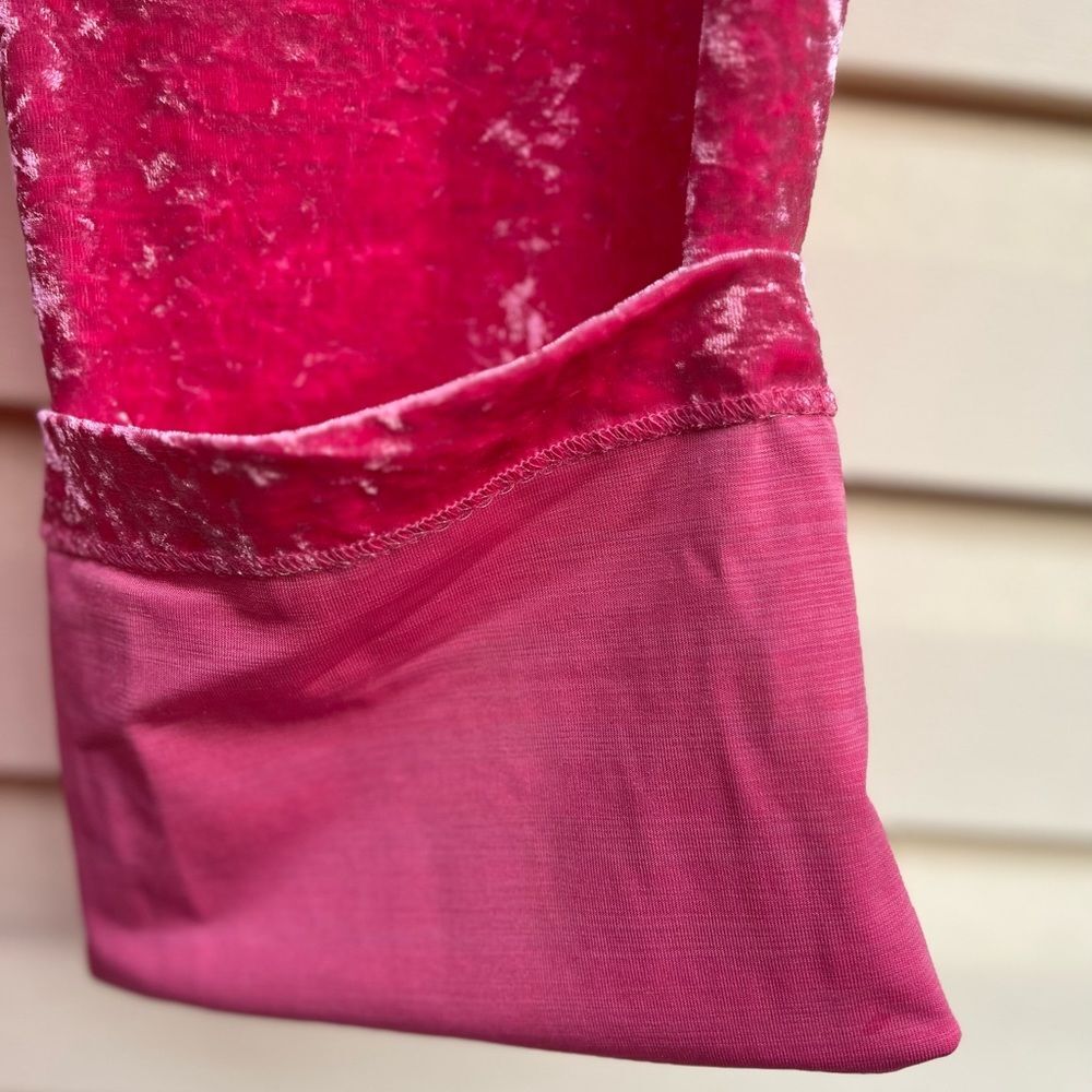 NWT NA-KD Bright Pink Crushed Velvet Suit Pants Size EU32 (See measurements) - Picture 5 of 12